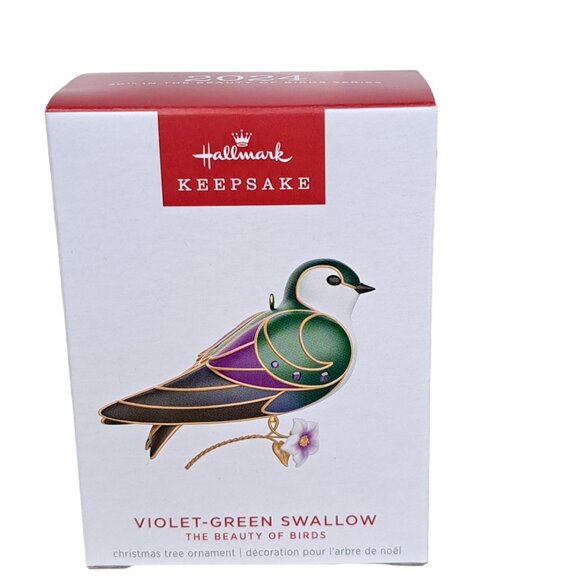 The Beauty of Birds Violet-Green Swallow Ornament NEW - Picture 8 of 11